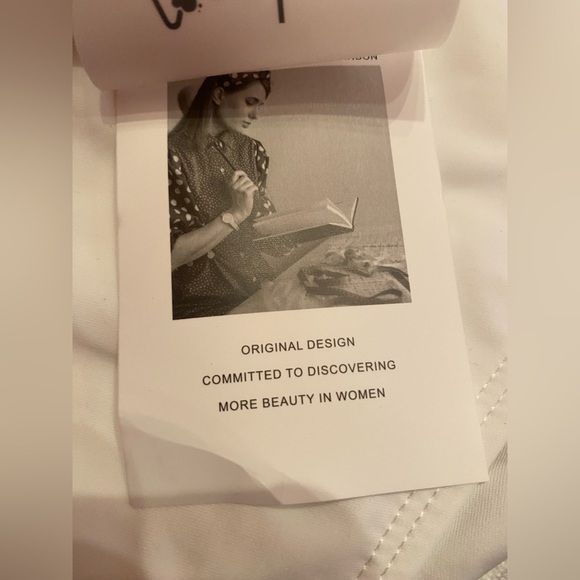 Annbon White Bikini Bottom Size Large NWT - Picture 5 of 5